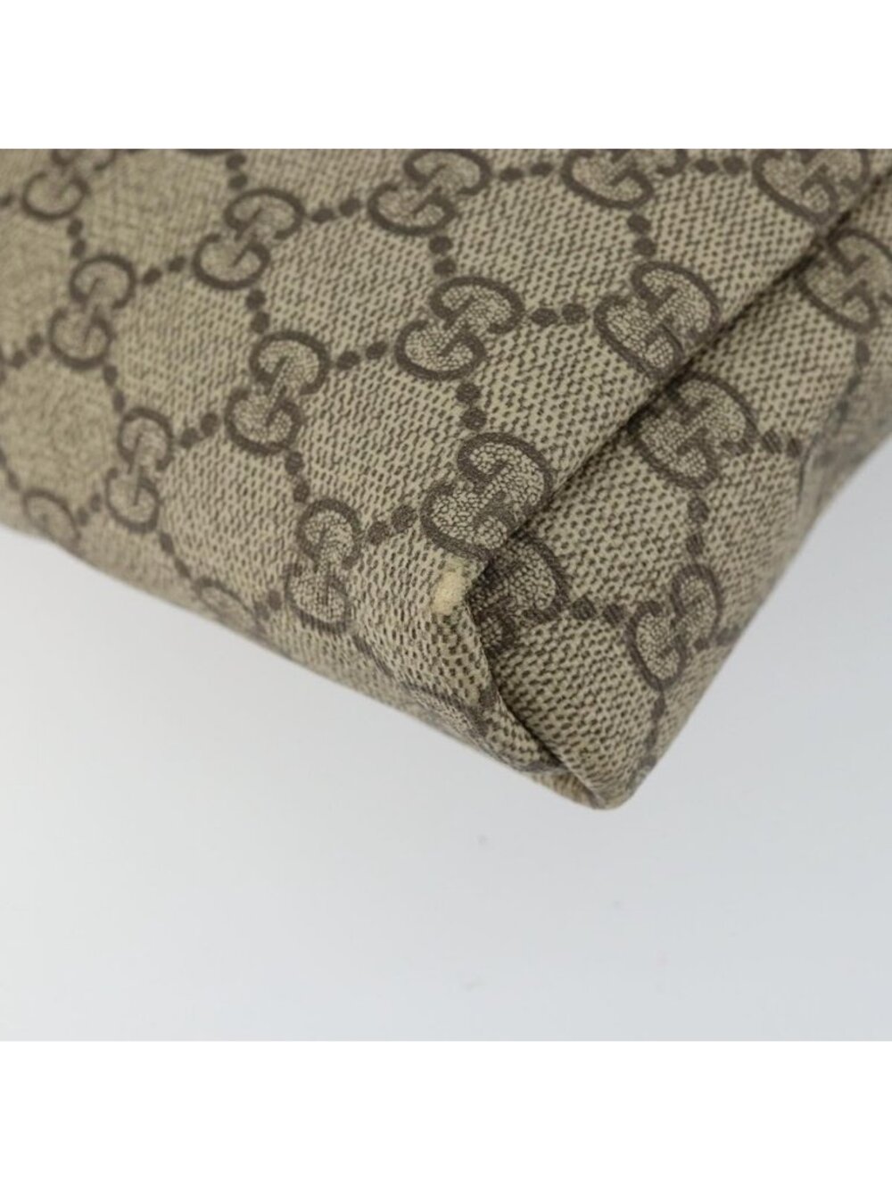 Authentic GUCCI GG Supreme Shoulder Bag PVC Leather Beige 223666 - Picture 6 of 16